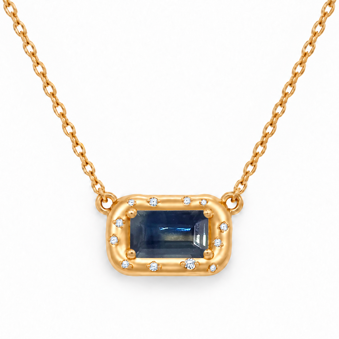 Collier ligne rose