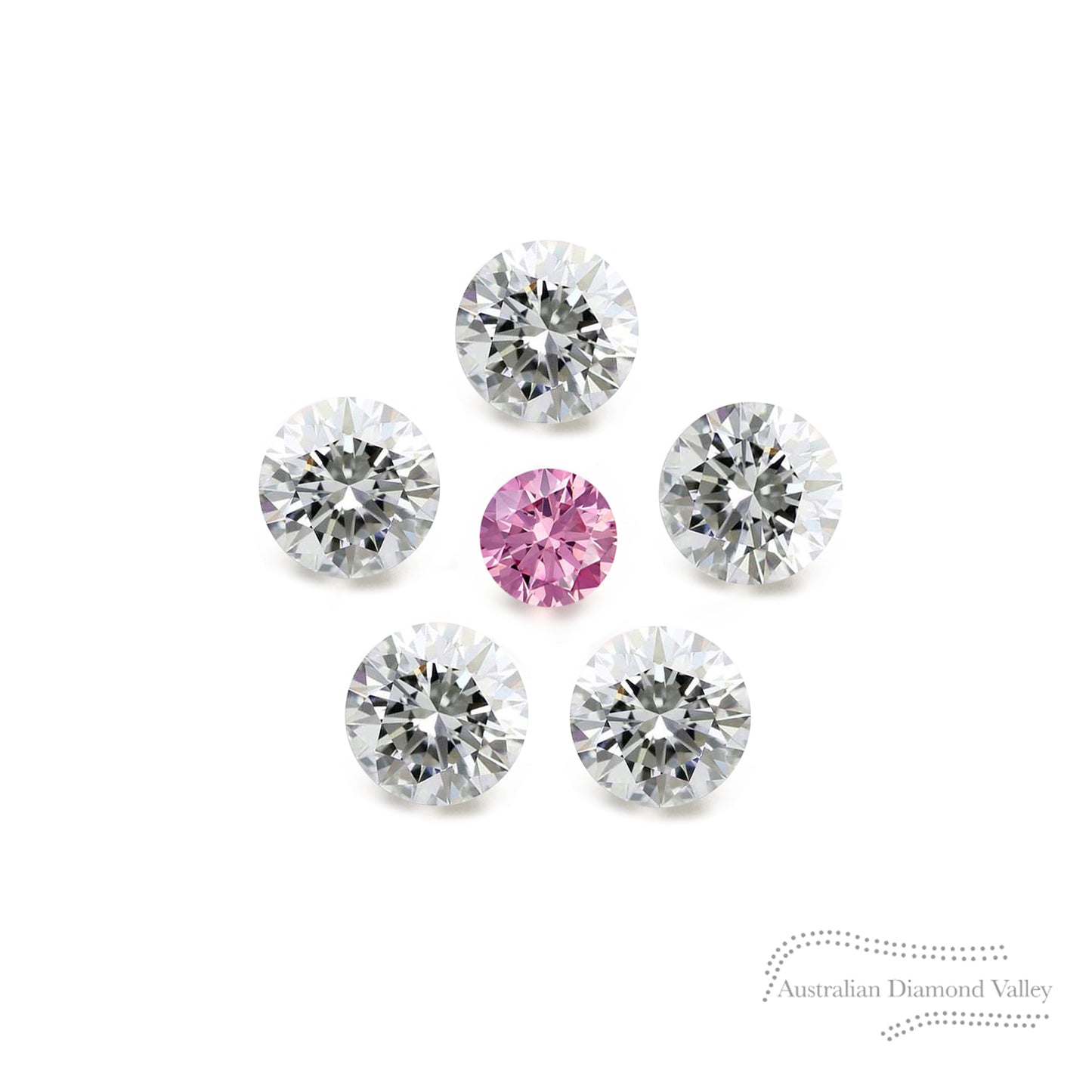 Diamond Valley Daisy 0.105ct Authentic Australian Argyle Diamonds - 4PP & White