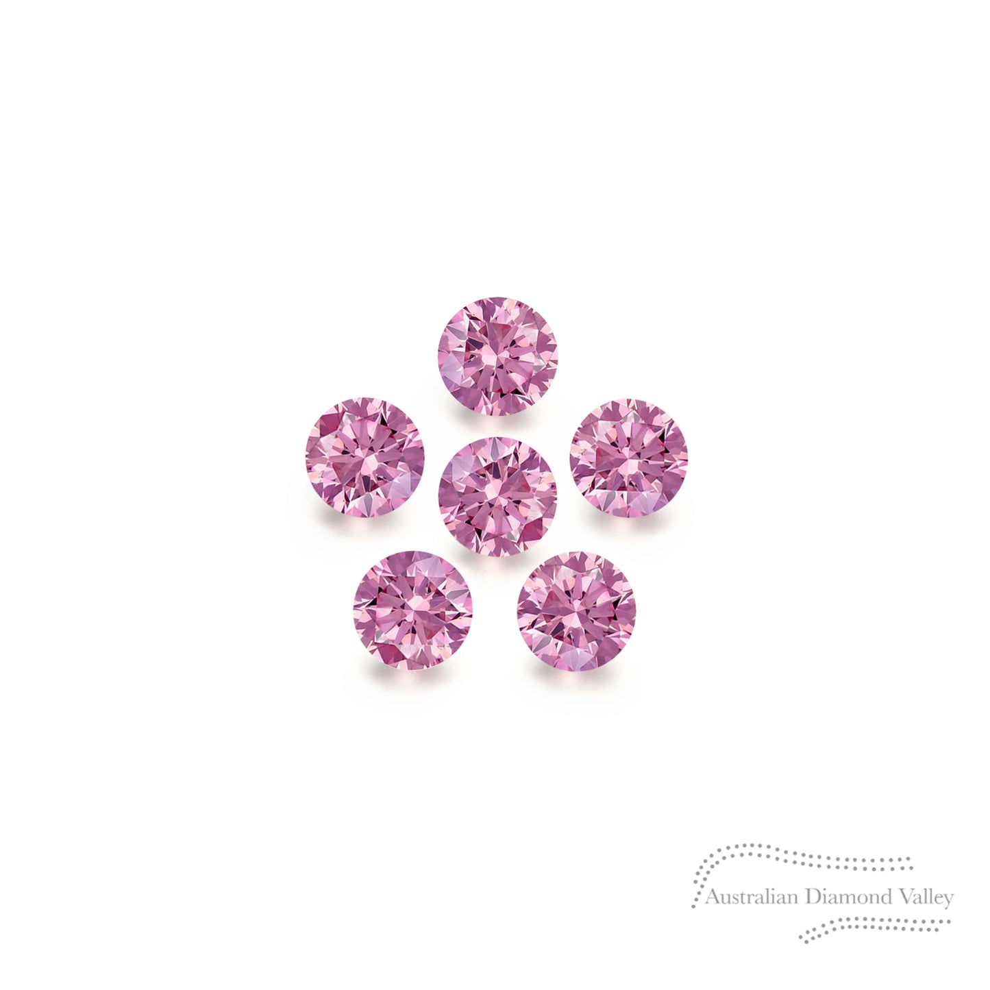 Diamond Valley Baby Daisy 0.03ct Authentic Australian Pink Diamond - 4PP