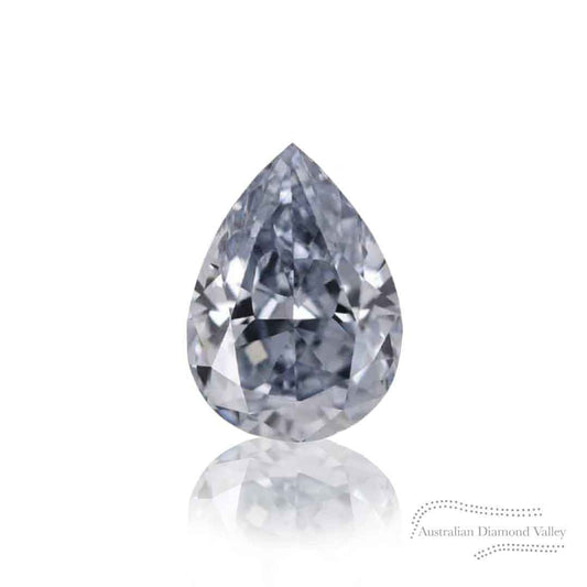 0.06ct Authentic Australian Blue of Argyle Origin Pear Cut Diamond - BL1 (21/27)