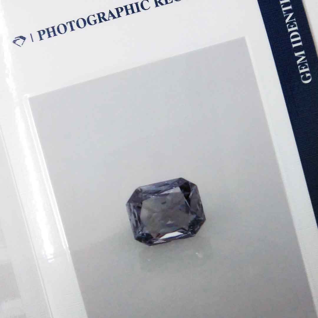 0.05ct Authentic Australian Blue of Argyle Origin Radiant Cut Diamond - BL2 (25/27)