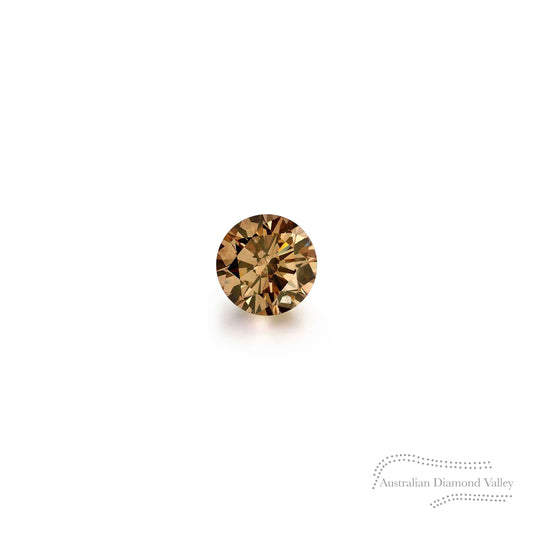 0.01ct Authentic Australian Cognac Argyle Origin Diamond - C7