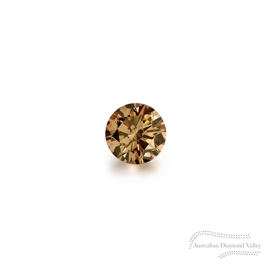 0.02ct Authentic Australian Cognac Argyle Origin Diamond - C7
