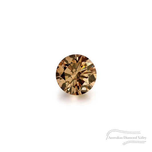 0.03ct Authentic Australian Cognac Argyle Origin Diamond - C7