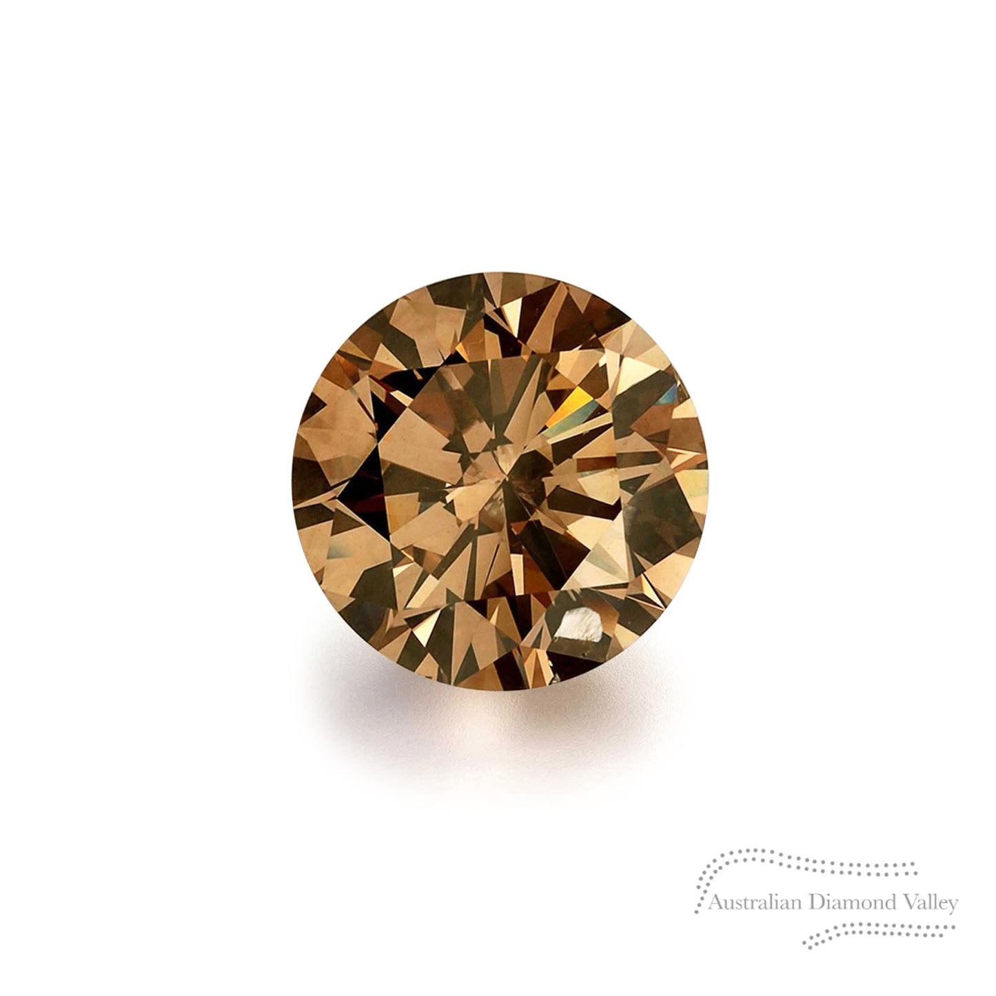 0.10ct Authentic Australian Cognac Diamond of Argyle Origin - C7