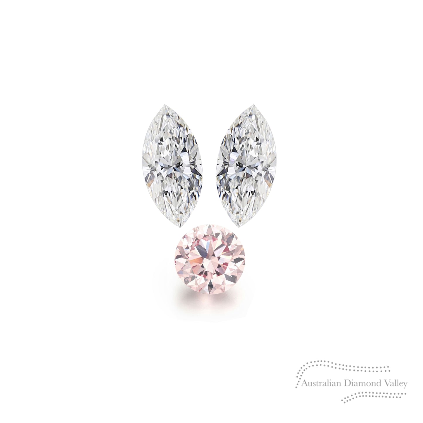 LNY 2023 Year of the Rabbit Ears .08ct Authentic Australian Pink Argyle Origin Diamond - 8P