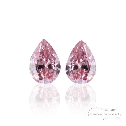 Marrallang Collection 0.11ct Authentic Australian Pink Argyle Origin Pear Diamond - 5P