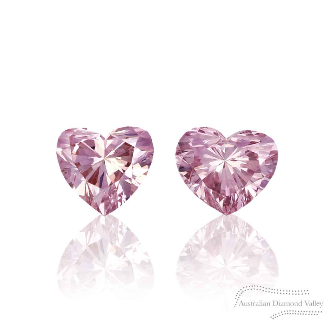 Marrallang Collection 0.13ct Authentic Australian Pink Argyle Origin Heart Diamond - 5P