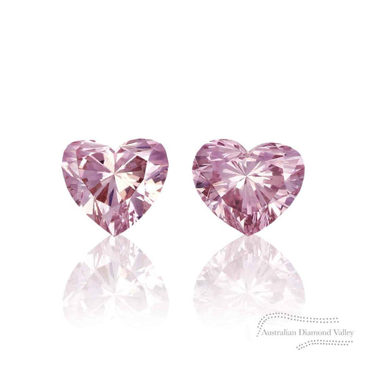 Marrallang Collection 0.13ct Authentic Australian Pink Argyle Origin Heart Diamond - 5P