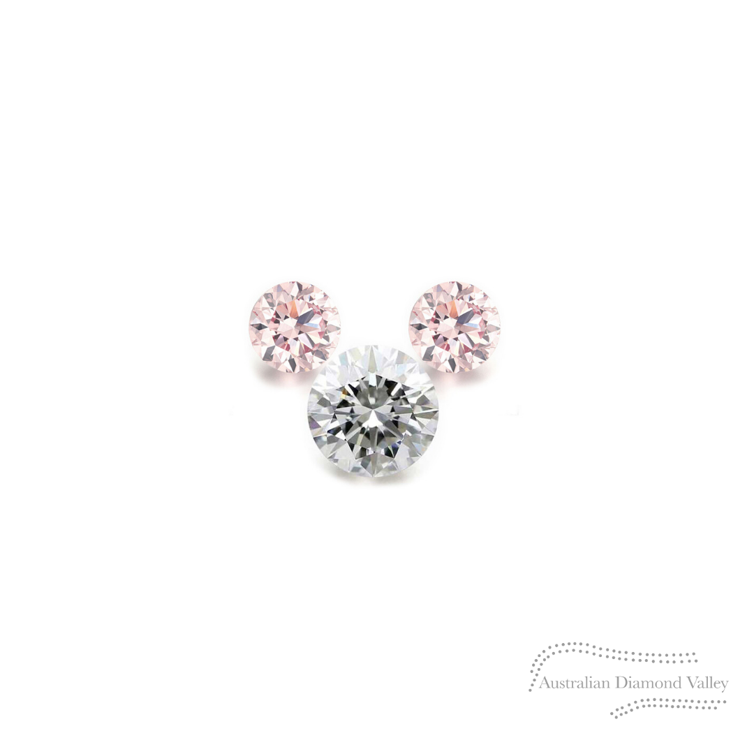 LNY 2020 Year of the Rat .05ct Authentic Australian Pink Argyle Origin Diamond - 8P