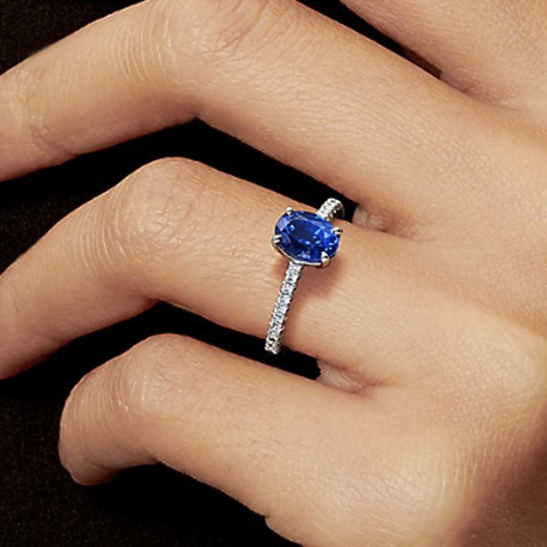 0.72ct Australian Blue Sapphire Oval Cut