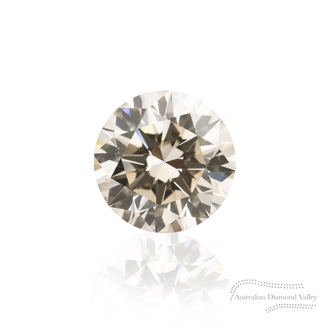 0.25ct Authentic Australian Light Champagne Diamond of Argyle Origin - C1/SI2