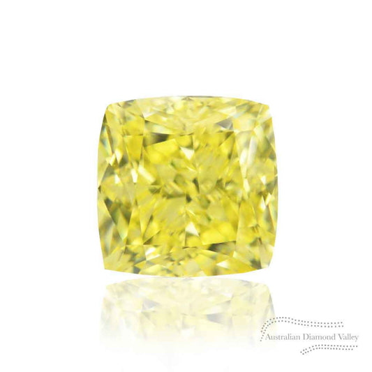 0.54ct Authentic Australian Yellow Cushion Cut Diamond of Argyle Origin - NFY