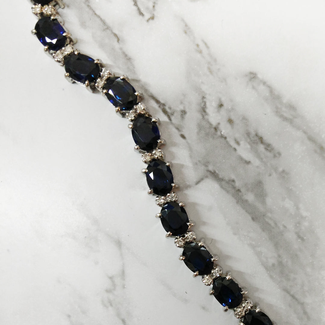 Oceania Australian Blue Sapphire Necklace