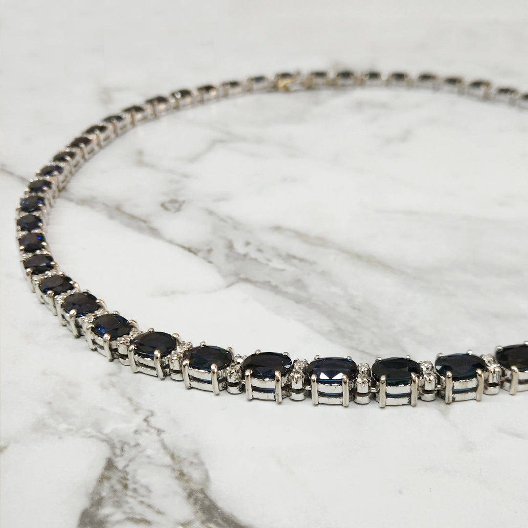 Oceania Australian Blue Sapphire Necklace