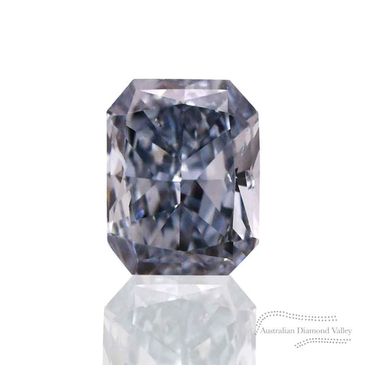 0.13ct Authentic Australian Blue Radiant Cut Diamond of Argyle Origin - BL2 (9/27)