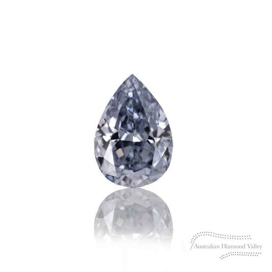 0.06ct Authentic Australian Blue of Argyle Origin Pear Cut Diamond - BL2 (10/27)