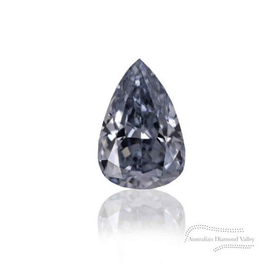 0.10ct Authentic Australian Blue Pear Cut Diamond of Argyle Origin - BL2 (11/27)