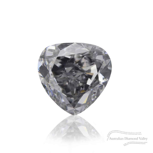 0.06ct Authentic Australian Blue of Argyle Origin Heart Cut Diamond - BL2 (23/27)
