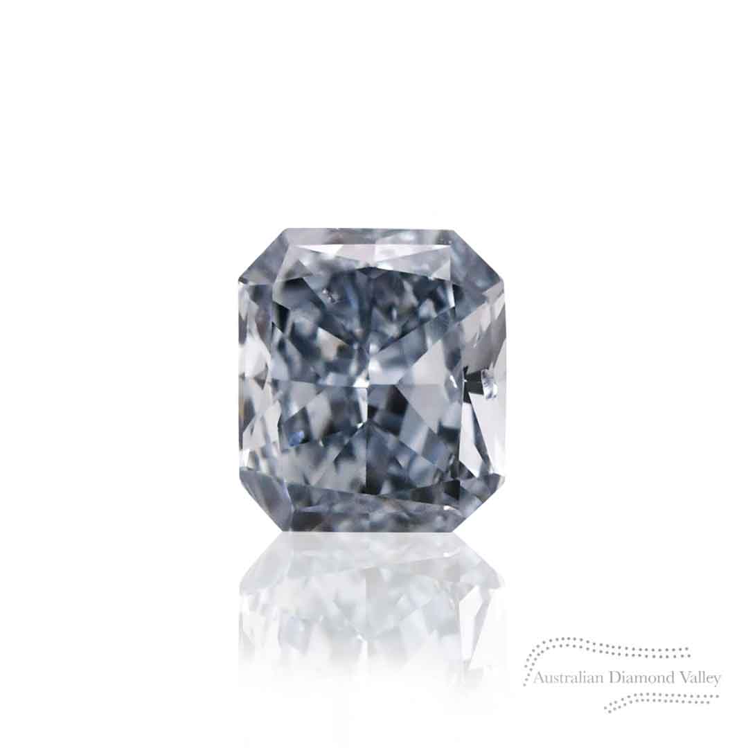 0.05ct Authentic Australian Blue Argyle Origin Radiant Cut Diamond - BL3 (24/27)
