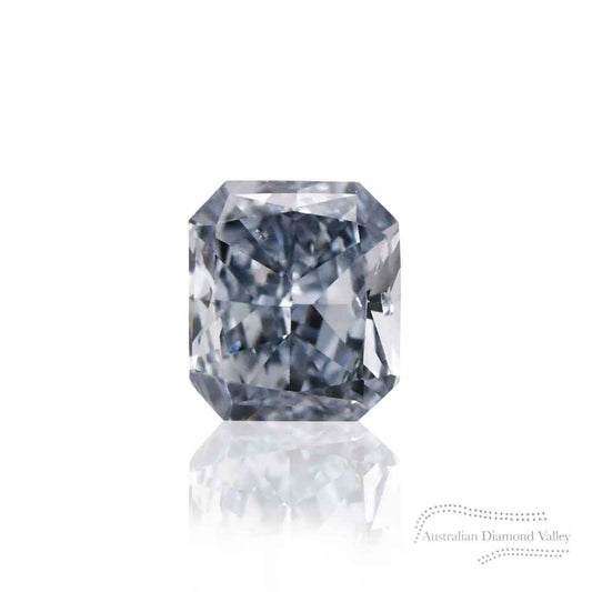 0.05ct Authentic Australian Blue Argyle Origin Radiant Cut Diamond - BL3 (24/27)