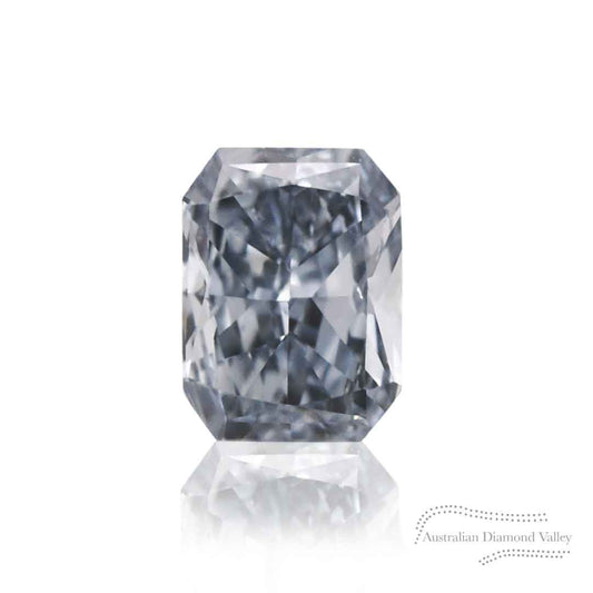 0.07ct Authentic Australian Blue Radiant Cut Diamond of Argyle Origin - BL2 (16/27)