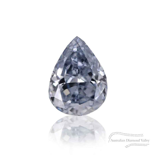 0.08ct Authentic Australian Blue Pear Cut Diamond of Argyle Origin - BL3 (15/27)