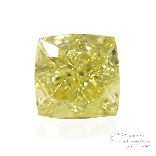 1.10ct Authentic Australian Yellow Cushion Cut Diamond of Argyle Origin - NFY