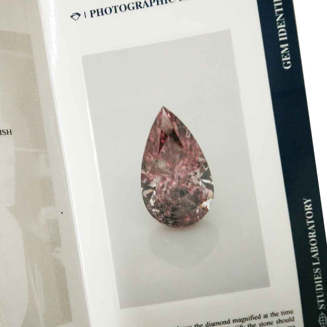 0.91ct Authentic Australian Pink Pear Cut Diamond - 4PP "The Olsen #1"