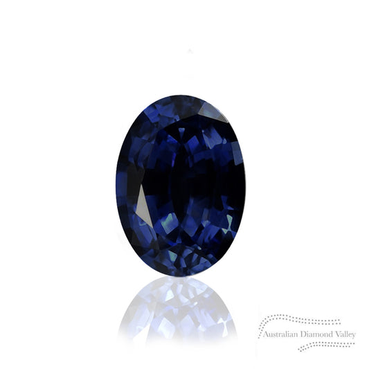1.38ct Australian Blue Sapphire Oval Cut