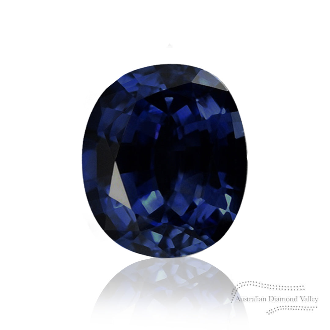 3.50ct Australian Blue Sapphire Cushion Cut