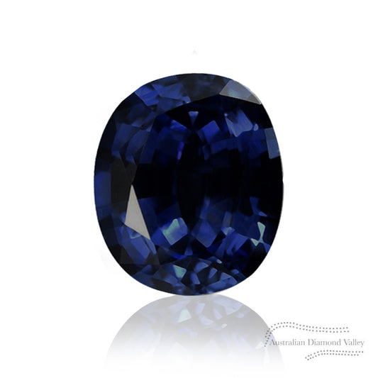 3.50ct Australian Blue Sapphire Cushion Cut
