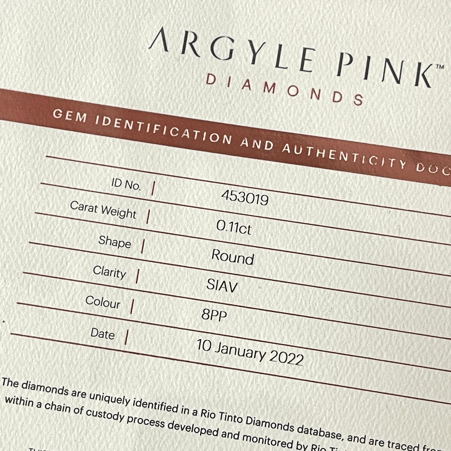 0.22ct Authentic Australian Pink Diamonds of Argyle Origin Matched Pair - 8PP