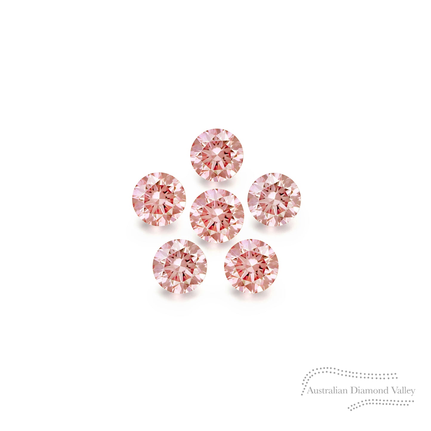 Diamond Valley Baby Daisy 0.03ct Authentic Australian Pink Argyle Origin Diamond - PC2
