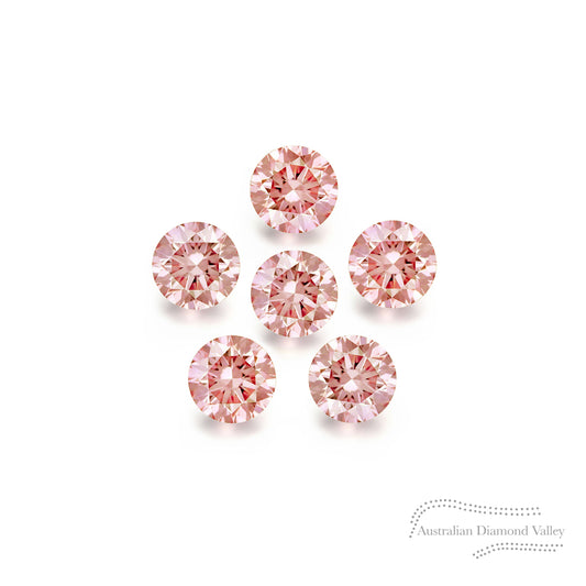 Diamond Valley Daisy 0.06ct Authentic Australian Pink Champagne Argyle Origin Diamond - PC2