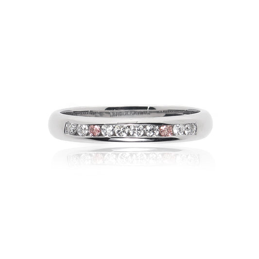 Pink Meadow Argyle Australian Diamond Stacker Ring - PC2