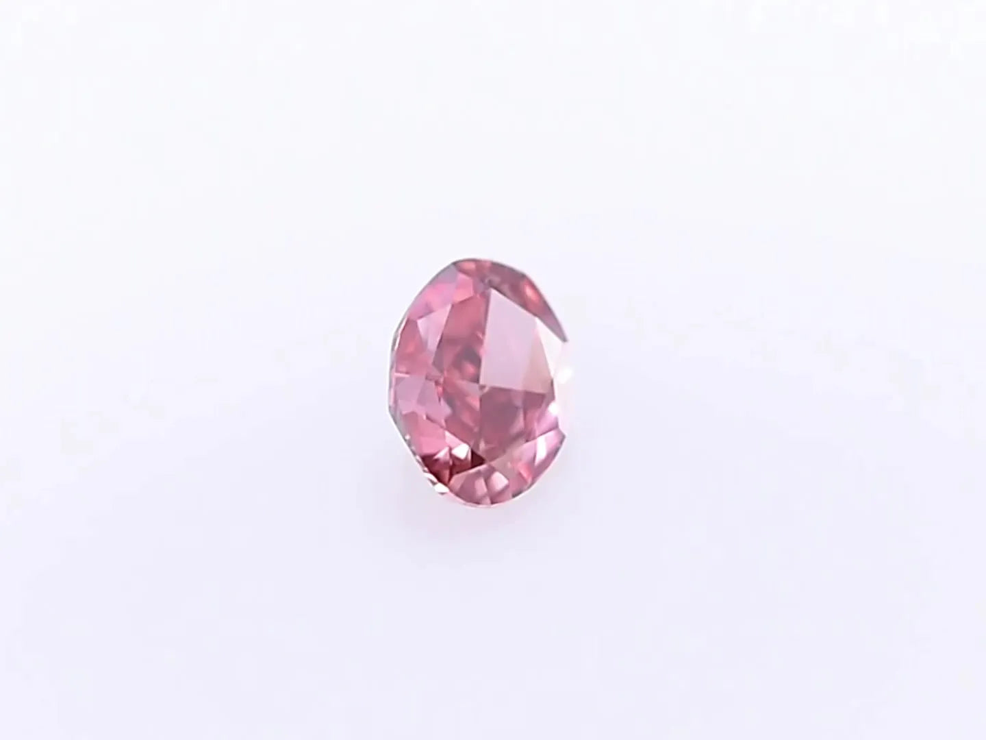 0.24ct Oval Natural Diamond (Colour Fancy Deep Orangey Pink, Clarity VVS2, GIA Certified)