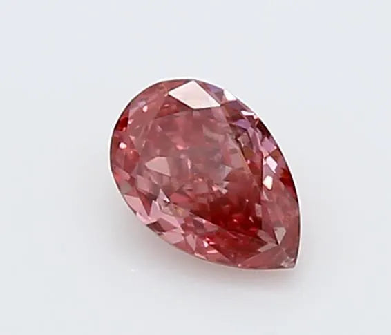 0.30ct Pear Lab Grown Diamond (Colour Fancy Vivid Pink, Clarity VS2, IGI Certified)