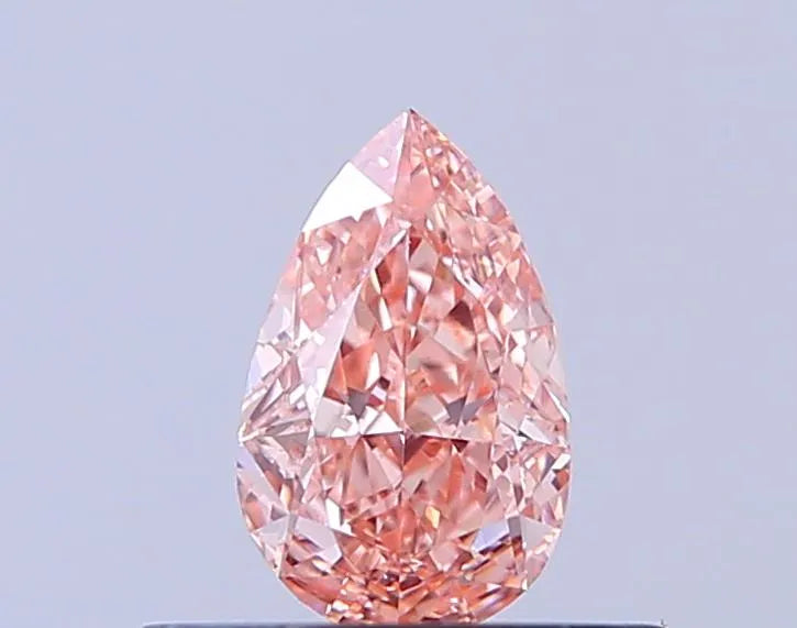 0.38ct Pear Lab Grown Diamond (Colour Fancy Intense Pink, Clarity VS1, IGI Certified)