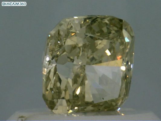 0.50ct Cushion brilliant Natural Diamond (Colour Fancy Yellow, Clarity VS2, GIA Certified)