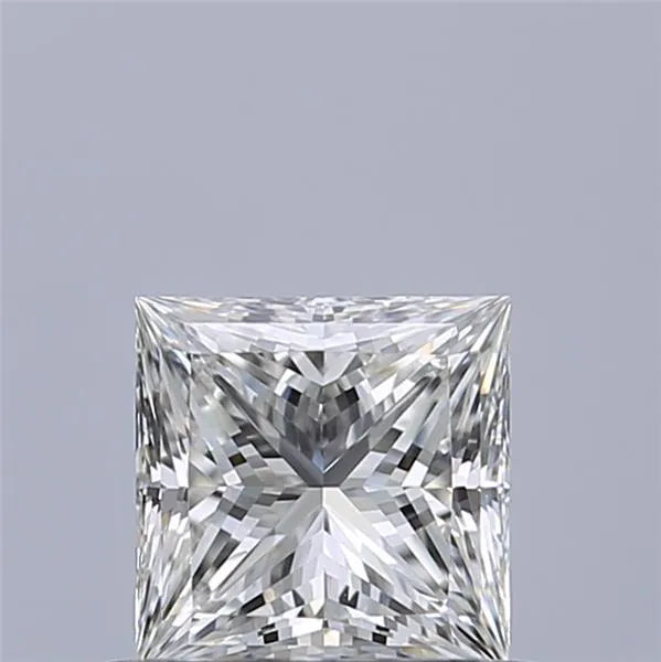 0.51ct Princess Natural Diamond (Colour F, Clarity IF, Cut EX, IGI Certified)