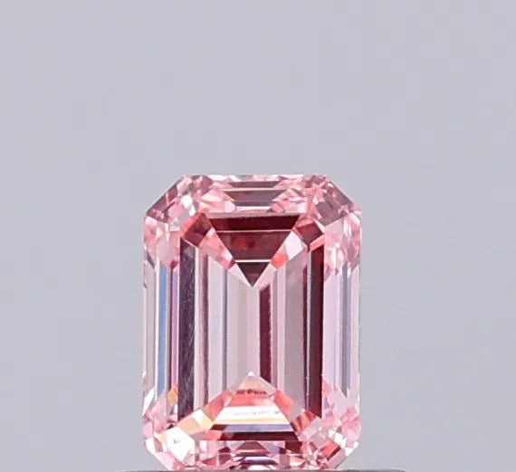 0.59ct Emerald Lab Grown Diamond (Colour Fancy Intense Pink, Clarity VVS2, IGI Certified)