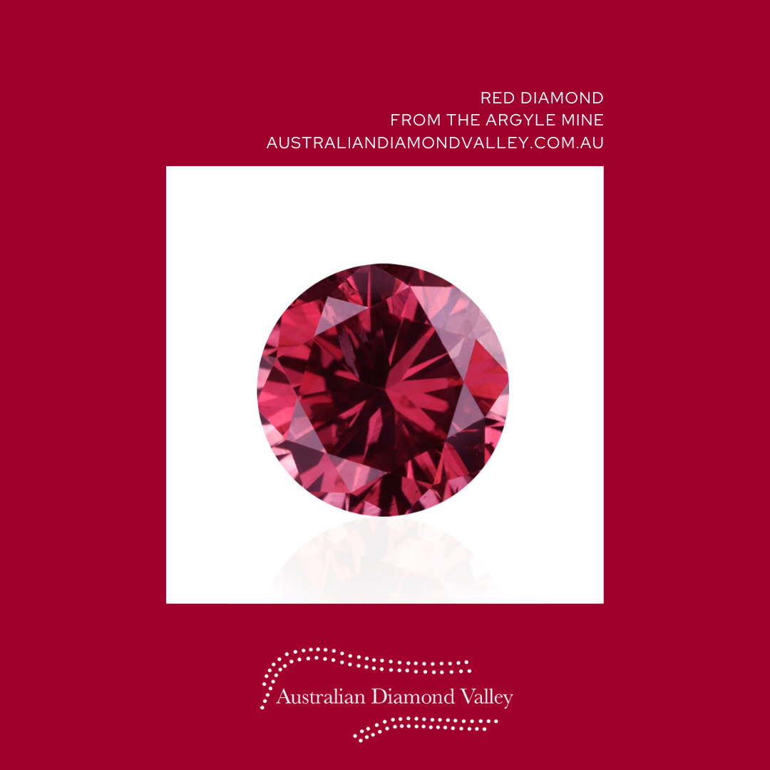 0.07ct Authentic Australian Pink Argyle Diamond - Purplish RED