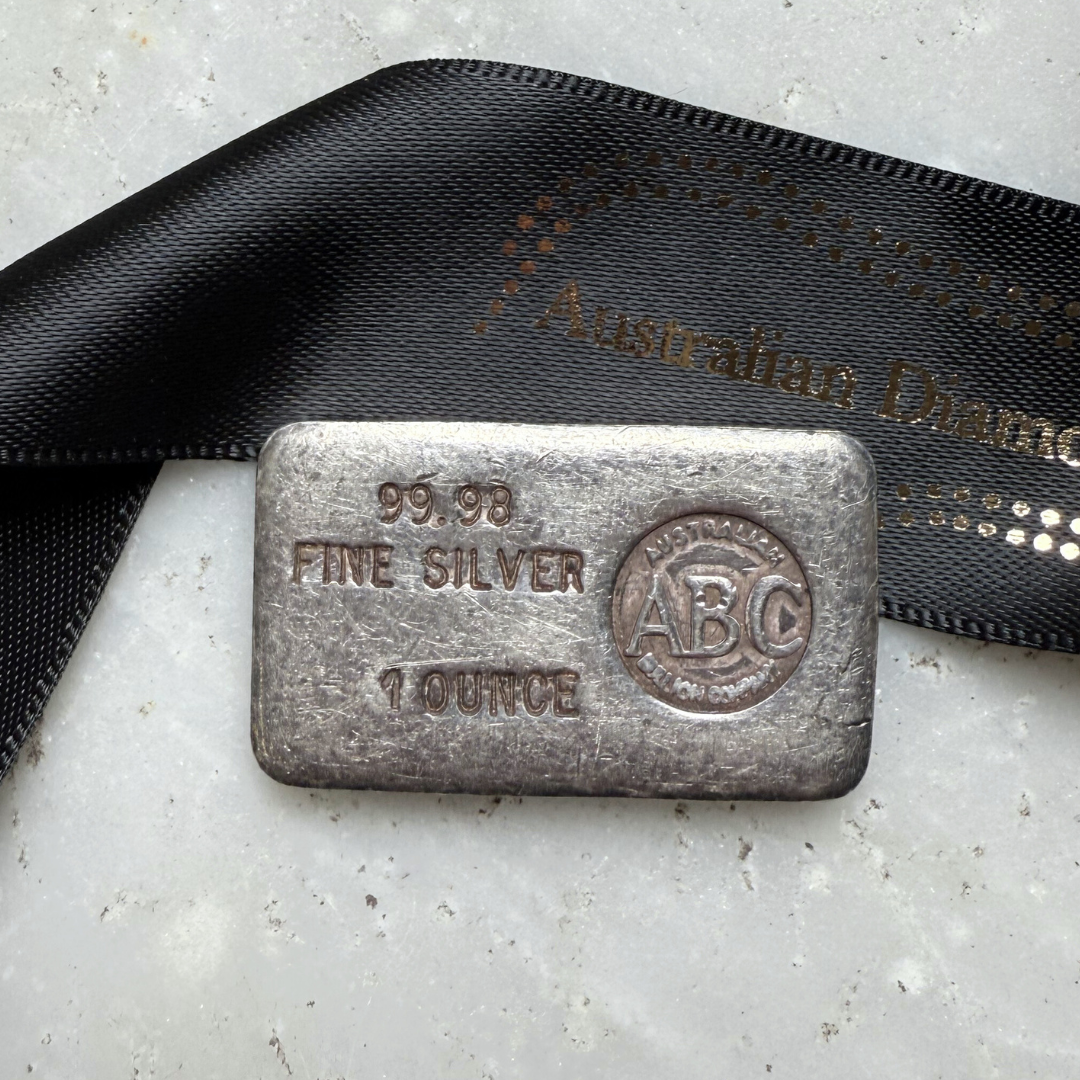 Vintage Silver Bullion Bar 1 oz