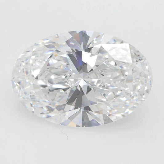 3.03ct Oval Lab Grown Diamond (Colour D, Clarity VVS1, GIA Certified)
