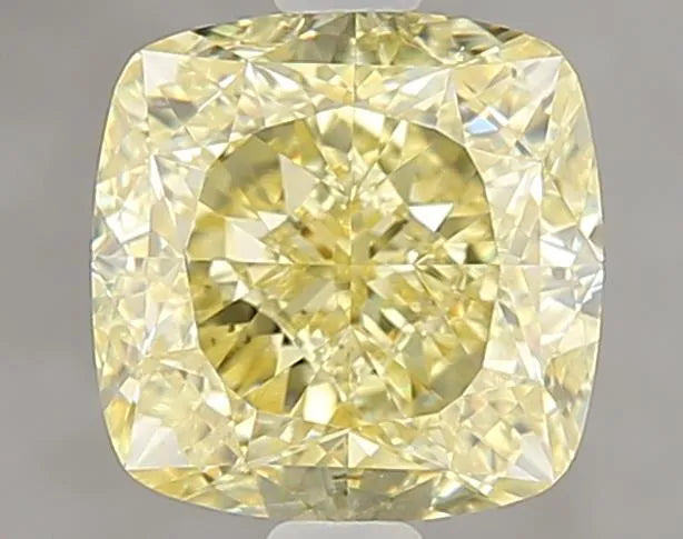 3.06ct Cushion brilliant Natural Diamond (Colour Fancy Yellow, Clarity VS2, GIA Certified)