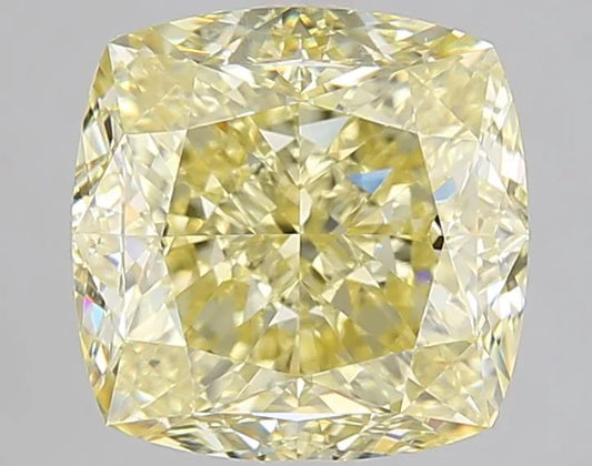 5.02ct Cushion brilliant Natural Diamond (Colour Fancy Yellow, Clarity VS1, GIA Certified)