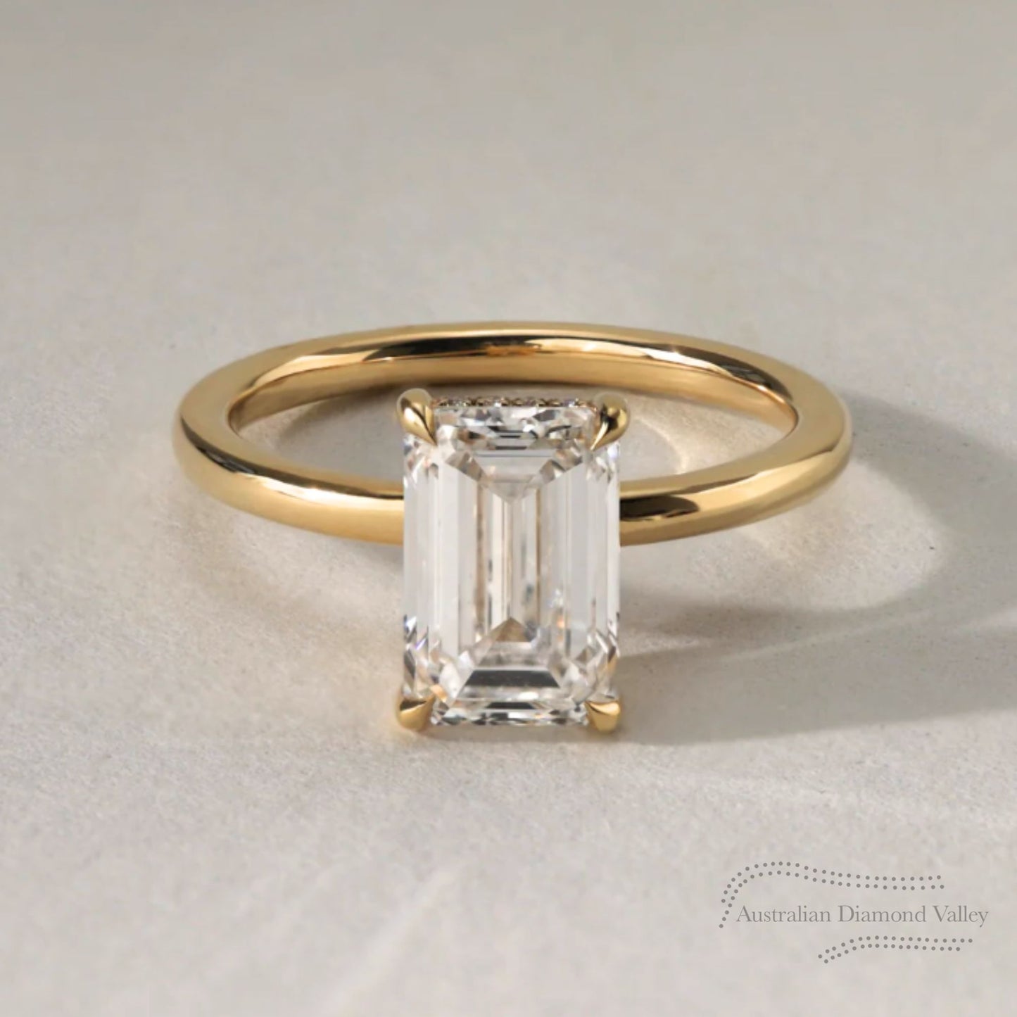 Avalon Hidden Halo Ring Setting – Argyle Origin Pink Diamond Halo