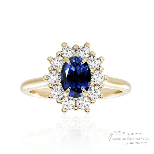 Mount Victoria Australian Sapphire & Diamond Ring