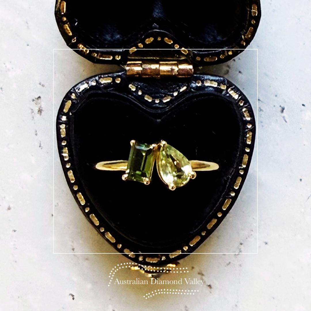 Twin Flame Australian Sapphire Ring